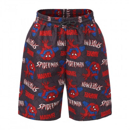 Front - Spider-Man Childrens/Kids All-Over Print Swim Shorts