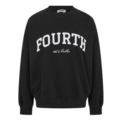 Front - 4th & Reckless Womens/Ladies Leon Logo Crew Neck Sweatshirt