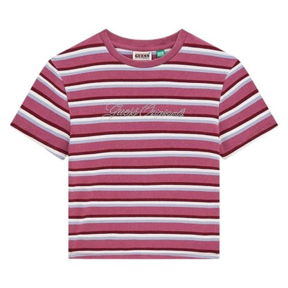 Front - Guess Womens/Ladies Stripe T-Shirt