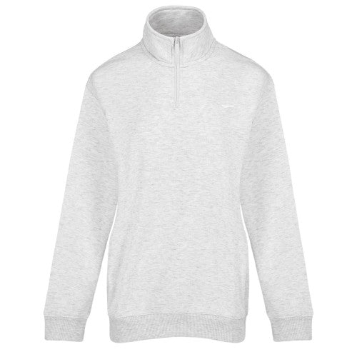Front - Slazenger Womens/Ladies Quarter Zip Oversized Sweatshirt