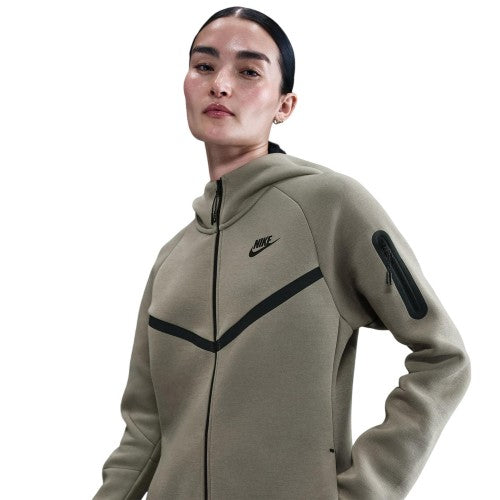 Front - Nike Womens/Ladies Windrunner Tech Fleece Full Zip Hoodie