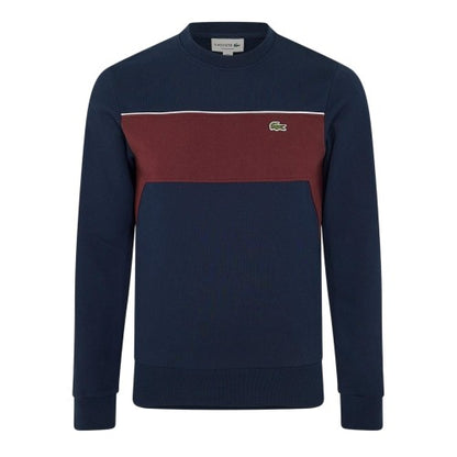 Front - Lacoste Mens Colour Block Sweatshirt