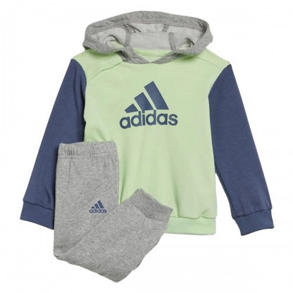 Front - Adidas Baby Colour Block Top & Bottom Set
