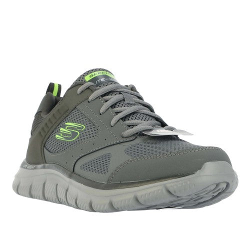 Front - Skechers Mens Track Syntac Coated Leather Trainers