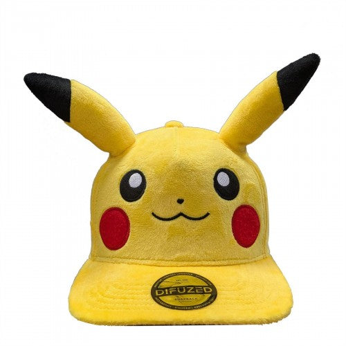 Front - Pokemon Pikachu Plush Cosplay Cap