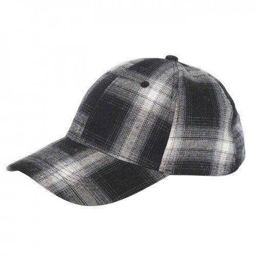 Front - Brave Soul Mens Plaid Casual Baseball Cap