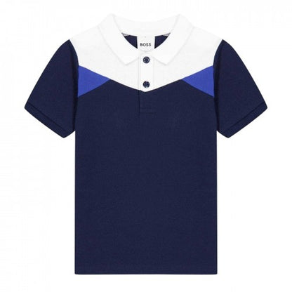 Front - Boss Childrens/Kids Relaxed Fit Short-Sleeved Polo Shirt