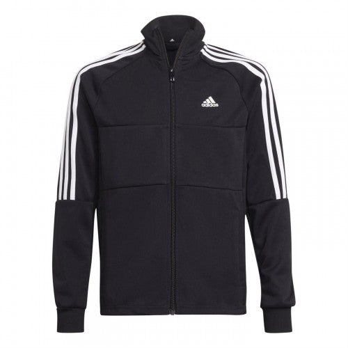 Front - Adidas Childrens/Kids Sereno 3 Stripes Track Jacket