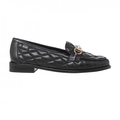 Front - Dune London Womens/Ladies Leather Snaffle Loafers