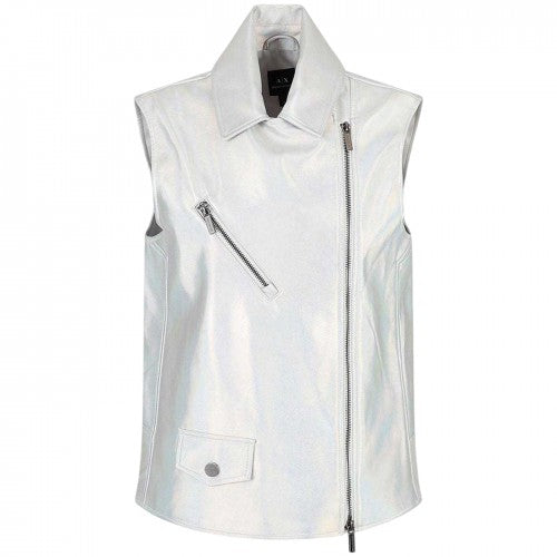 Front - Armani Exchange Womens/Ladies Iridescent Sleeveless Gilet
