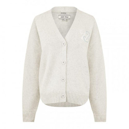 Front - Jack Wills Womens/Ladies Knitted V Neck Cardigan