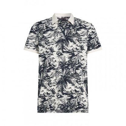 Front - Tommy Hilfiger Mens Linen Polo Shirt
