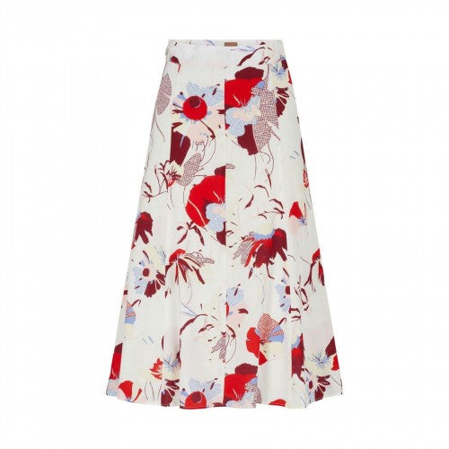 Front - Boss Womens/Ladies Vallua High Waist Midi Skirt