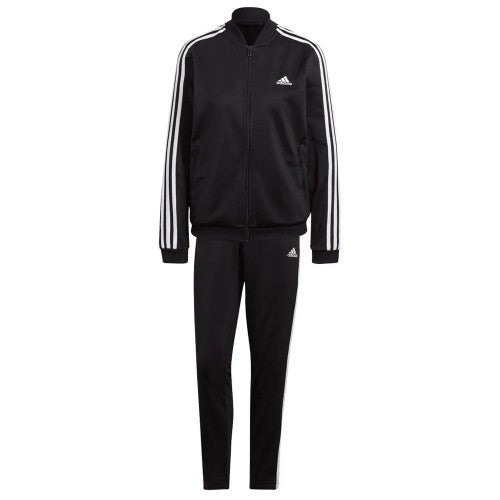 Front - Adidas Womens/Ladies Essentials Striped Tracksuit