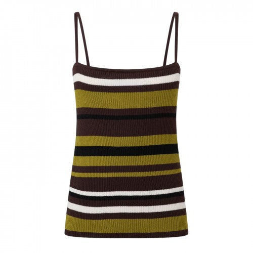 Front - I Saw It First Womens/Ladies Stripe Knitted Slim Tank Top