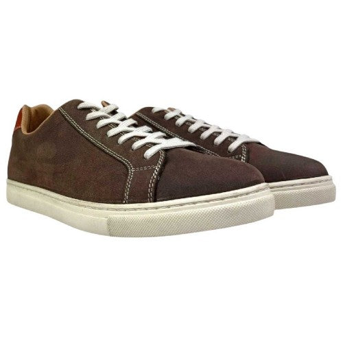 Front - Firetrap Mens Julian Leather Moc Toe Formal Trainers
