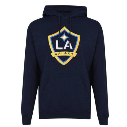 Front - LA Galaxy Mens Logo Drawstring Hoodie