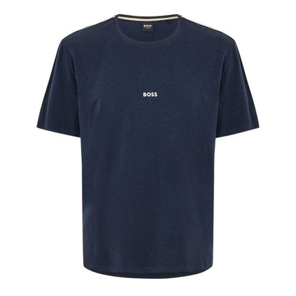 Front - Boss Mens Cotton Crew Neck Regular T-Shirt