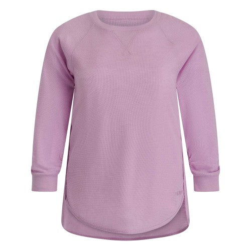 Front - DKNY Womens/Ladies Waffle Slim 3/4 Sleeve T-Shirt