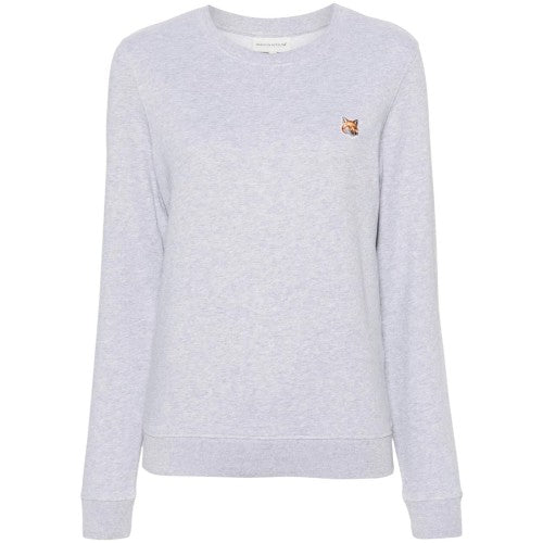 Front - Maison Kitsuné Womens/Ladies Logo Cotton Sweatshirt