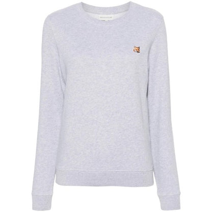 Front - Maison Kitsuné Womens/Ladies Logo Cotton Sweatshirt