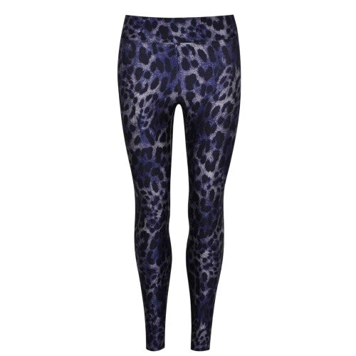 Front - Koral Womens/Ladies Polyamide Cheetah Print High Rise Leggings