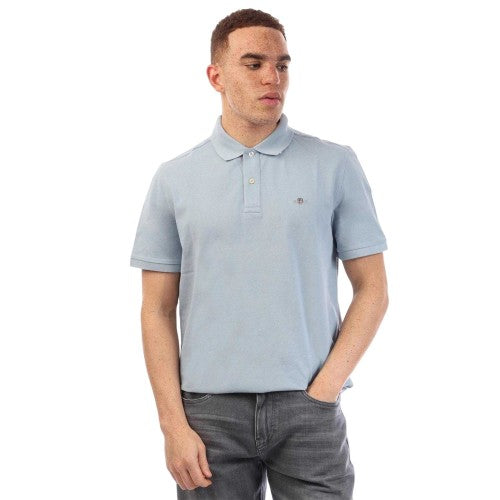 Front - Gant Mens Logo Cotton Polo Shirt
