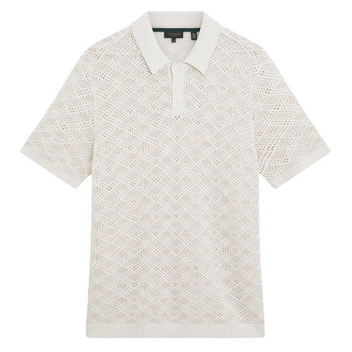 Front - Ted Baker Mens Geometric Polo Shirt