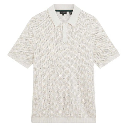 Front - Ted Baker Mens Geometric Polo Shirt