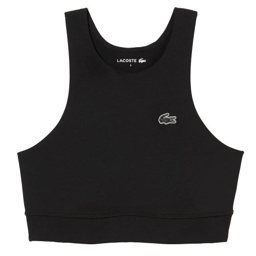 Front - Lacoste Womens/Ladies Recycled Polyamide Quick Dry Sports Bra