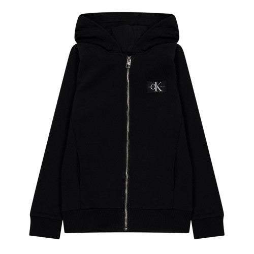 Front - Calvin Klein Childrens/Kids Jeans Hooded Sweatshirt