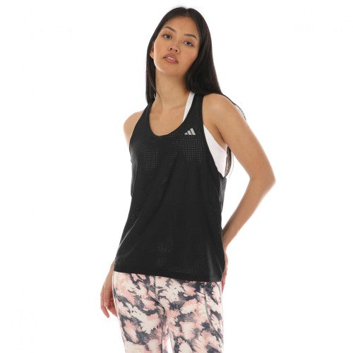 Front - Adidas Womens/Ladies Fast Running Tank Top