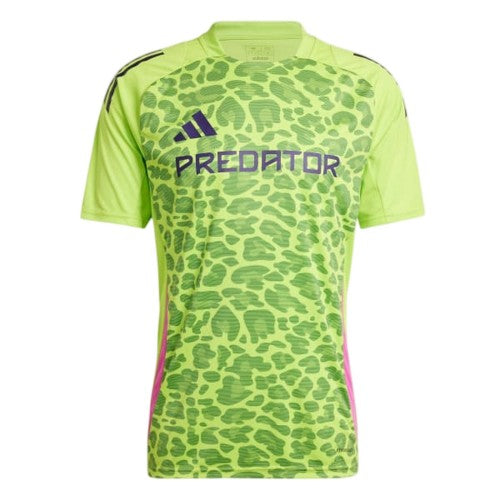 Front - Adidas Mens Predator Generation Leopard Print Goalkeeper Jersey
