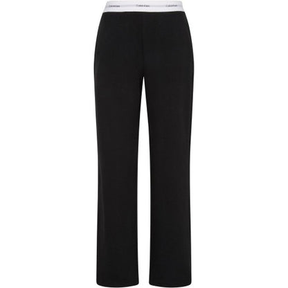 Front - Calvin Klein Womens/Ladies Jersey Open Hem Jogging Bottoms