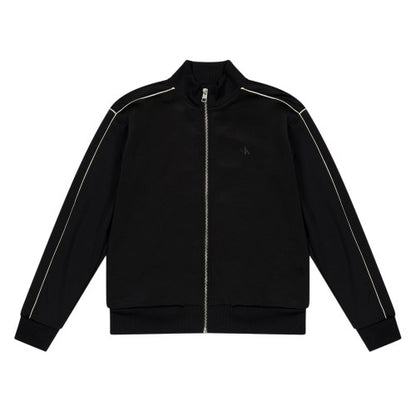Front - Calvin Klein Childrens/Kids Jeans Contrast Piping Track Jacket