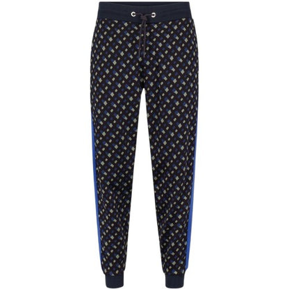 Front - Boss Mens Lamont Geometric Pattern Slim Joggers