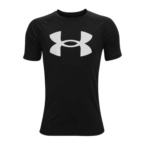 Front - Under Armour Boys Tech Big Logo Loose T-Shirt