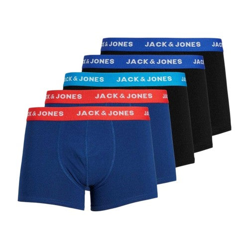 Front - Jack And Jones Mens Logo Swimming Trunks (Pack of 5)
