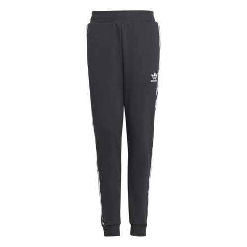Front - Adidas Childrens/Kids Originals Cotton Blend 3 Stripes Regular Joggers
