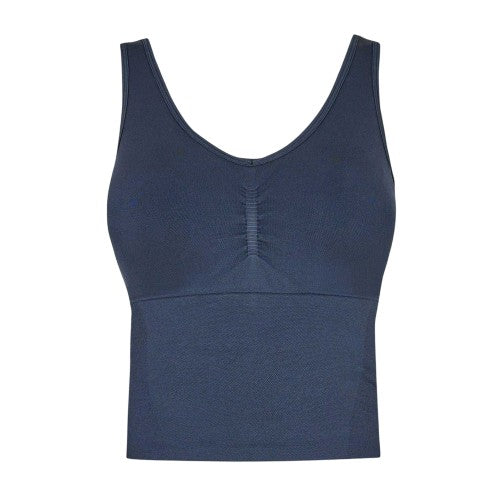 Front - USA Womens/Ladies Nylon Sleeveless Vest Top
