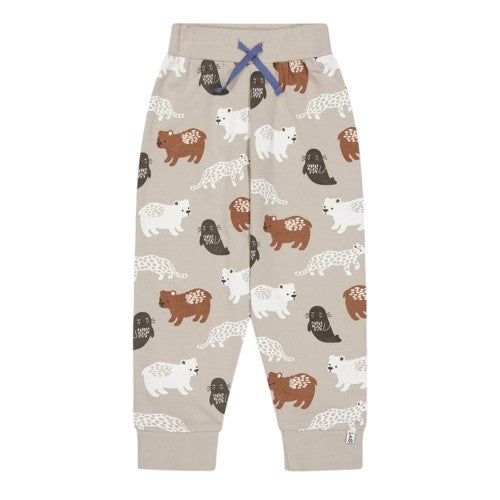 Front - Lilly & Sid Boys Animal Print Comfort Joggers