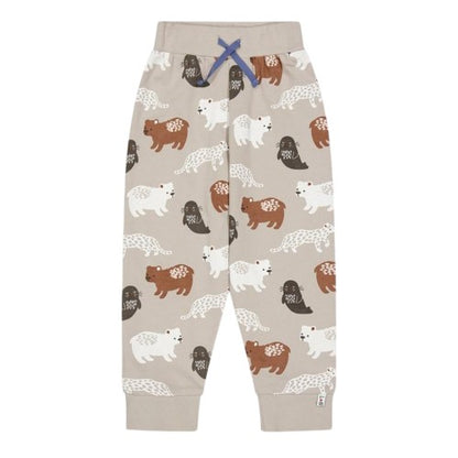 Front - Lilly & Sid Boys Animal Print Comfort Joggers