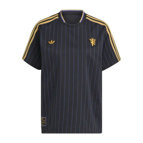 Front - Adidas Unisex Adult Terrace Icons Manchester United FC T-Shirt