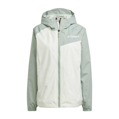 Front - Adidas Womens/Ladies Terrex Two Tone Rain.RDY Jacket