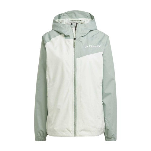 Front - Adidas Womens/Ladies Terrex Two Tone Rain.RDY Jacket
