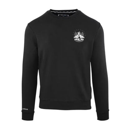Front - Aquascutum Mens Embroidered Logo Crew Neck Sweatshirt