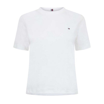 Front - Tommy Hilfiger Womens/Ladies Logo Interlock Boxy T-Shirt