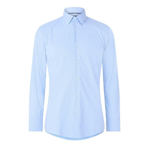 Front - Boss Mens P-Hank S Cotton Kent Collar Shirt