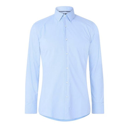 Front - Boss Mens P-Hank S Cotton Kent Collar Shirt
