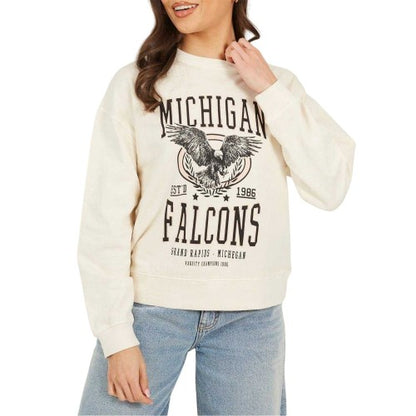 Front - Brave Soul Womens/Ladies Wild & Free Sweatshirt